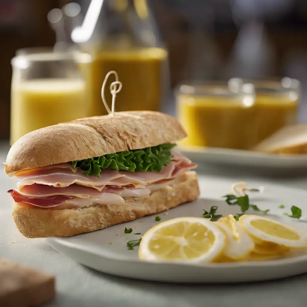 Foto de Chicken and Prosciutto Sandwich