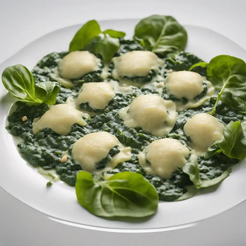 Spinach Filling with Spinach Sauce