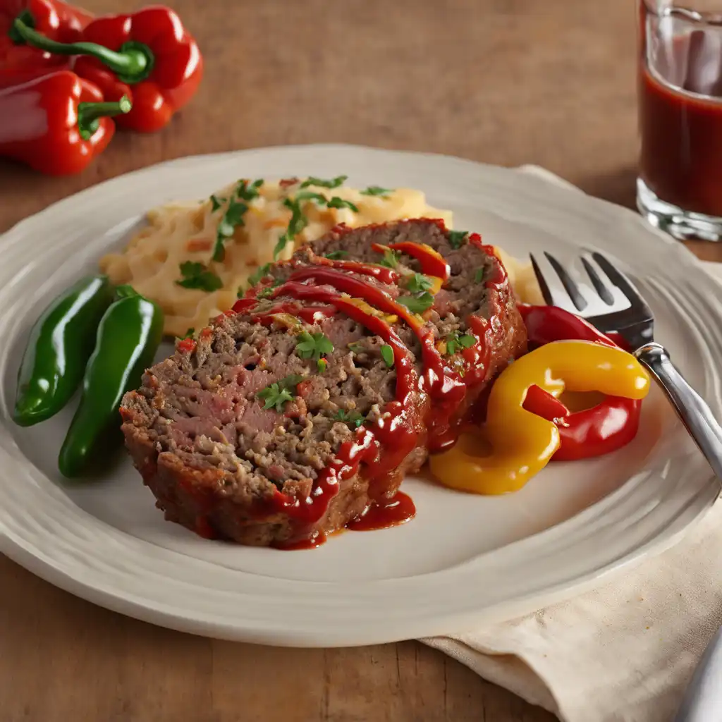 Meatloaf with Cheese and Peppers