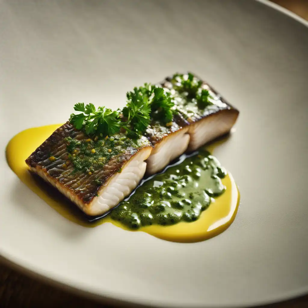 Eel Fillets with Parsley Sauce