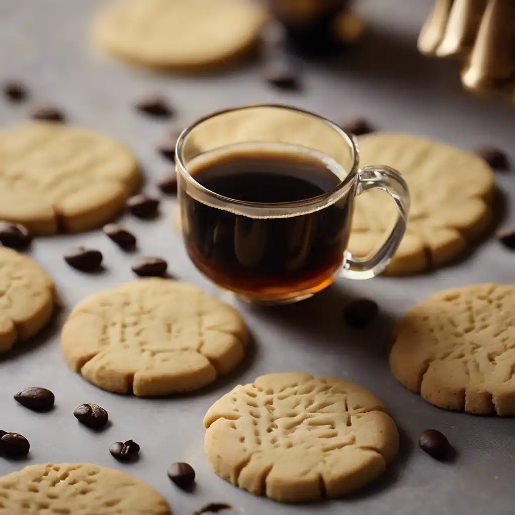 Coffee and Cognac Shortbread Cookies