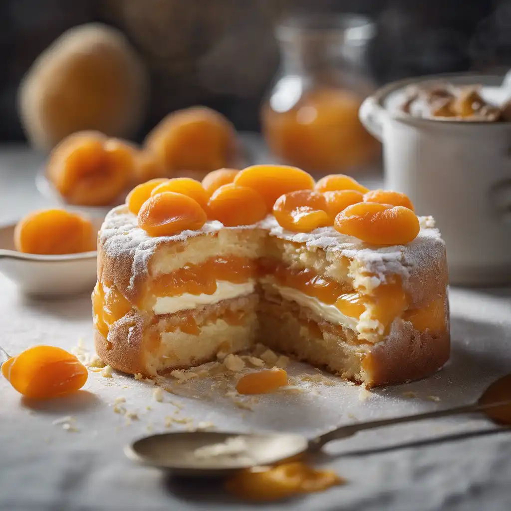 Dried Apricot Cake with Creamy Filling