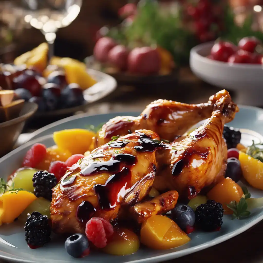 Grilled Chicken with Fruits