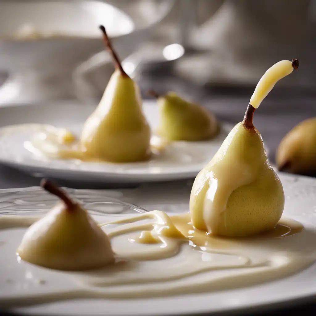 Pear with Vanilla Sauce