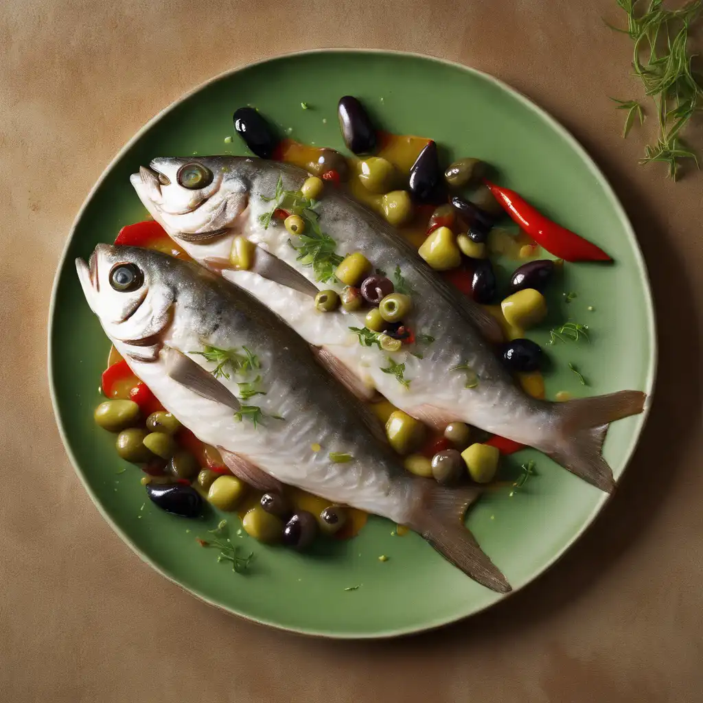 Fish with Pepper and Olives