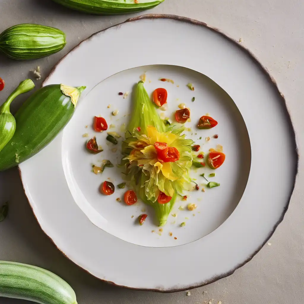 Courgette Blossom with Garlic and Chili