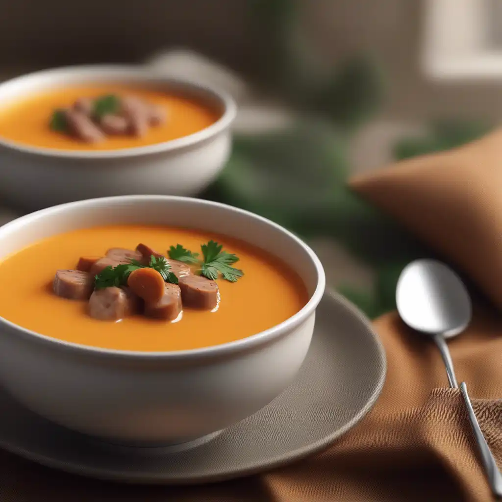 Sweet Potato Soup with Sausage