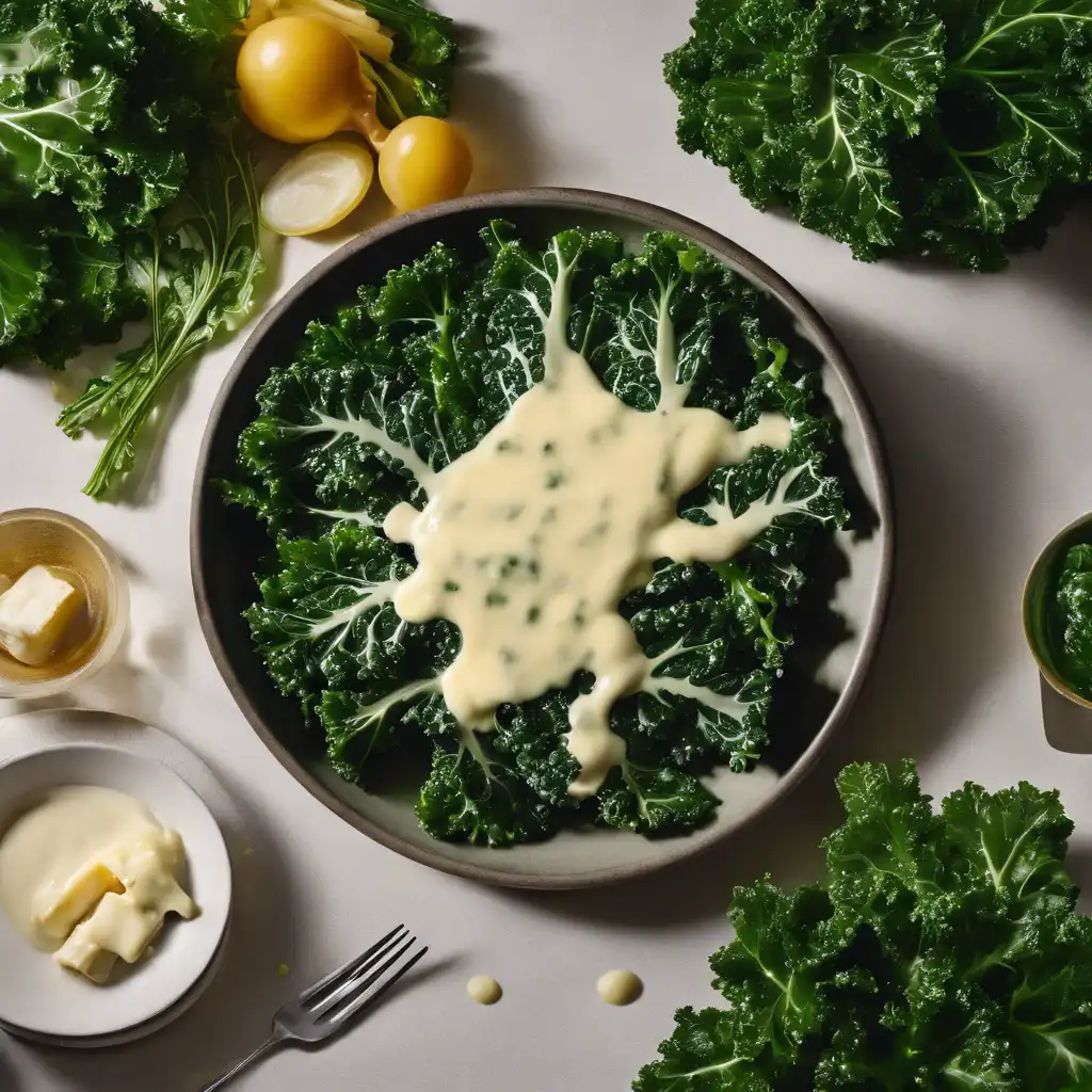 Kale with Cheese Sauce