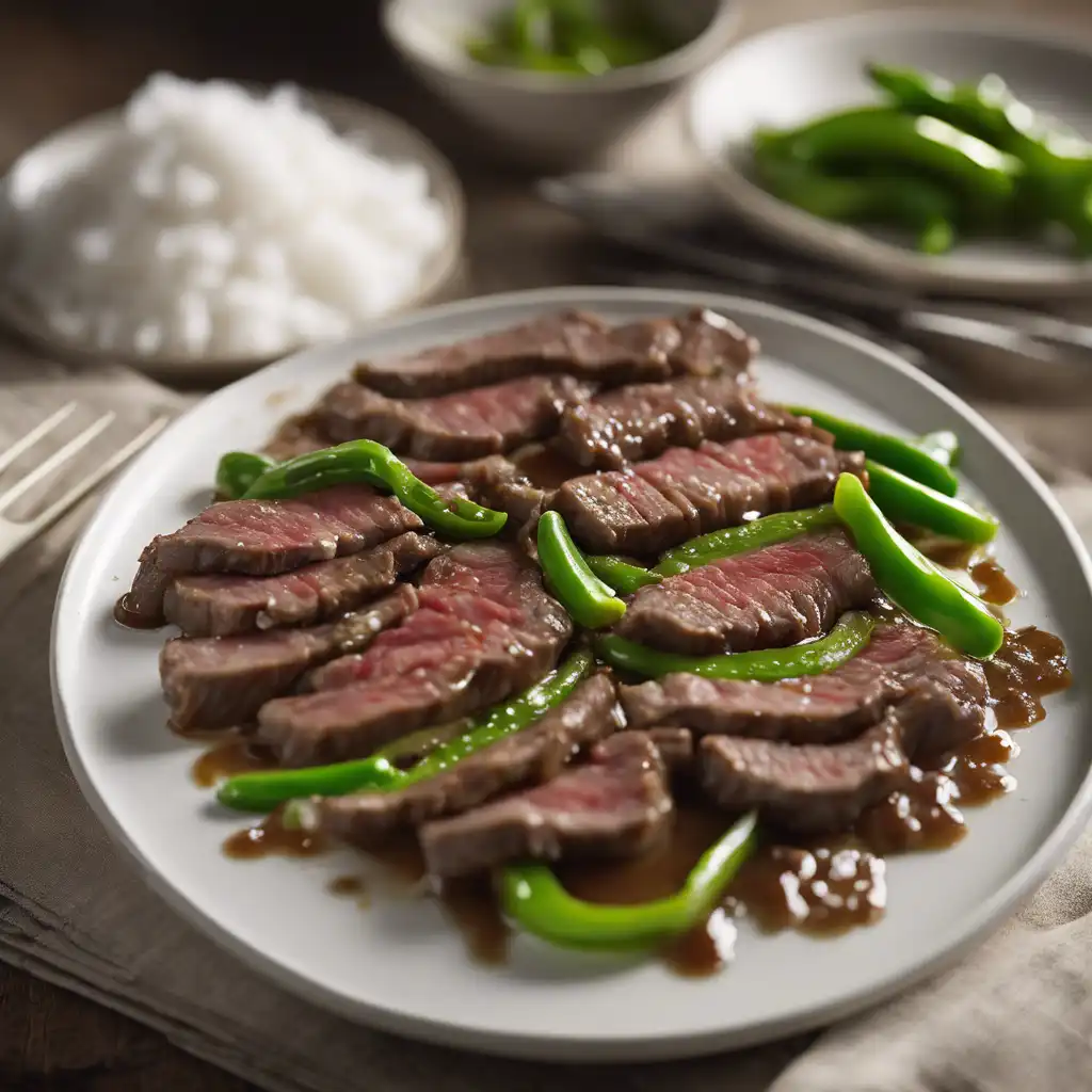 Beef with Green Pepper