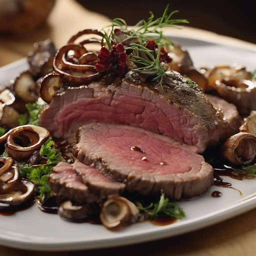 Beef with Mushroom Vinaigrette