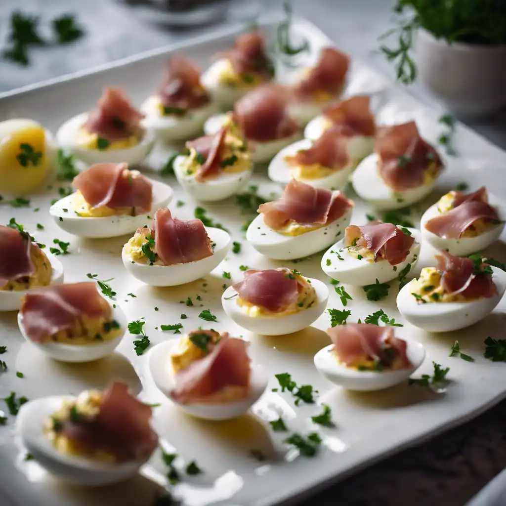 Stuffed Eggs with Prosciutto