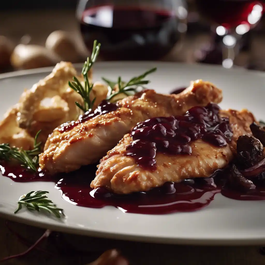 Chicken Tenders with Red Wine