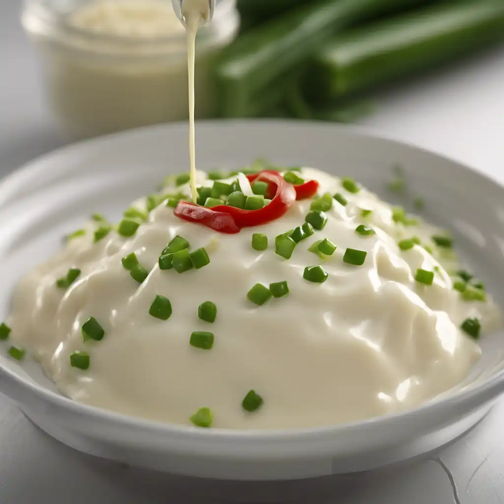 Mayonnaise with Green Onion and Pepper