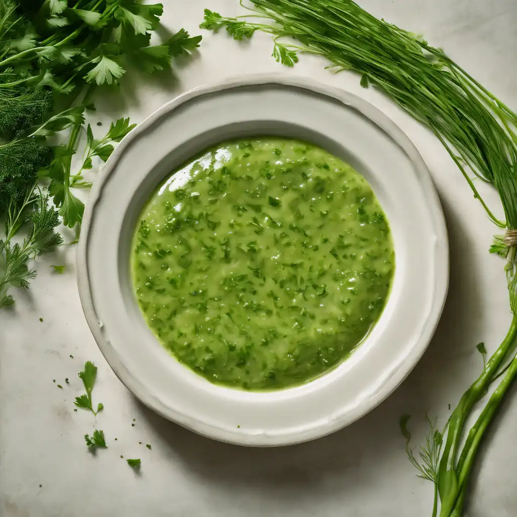 Basic Recipe for French Herb Sauce with Herbs