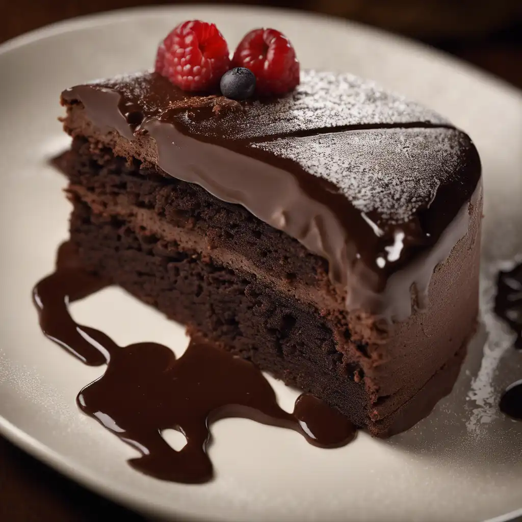 Chocolate Cake with Filling and Topping