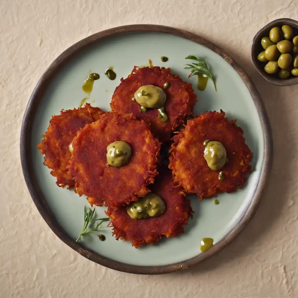 Red Sweet Potato Fritters