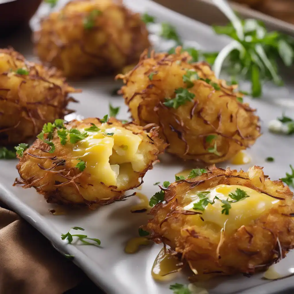 Stuffed Potato Fritters