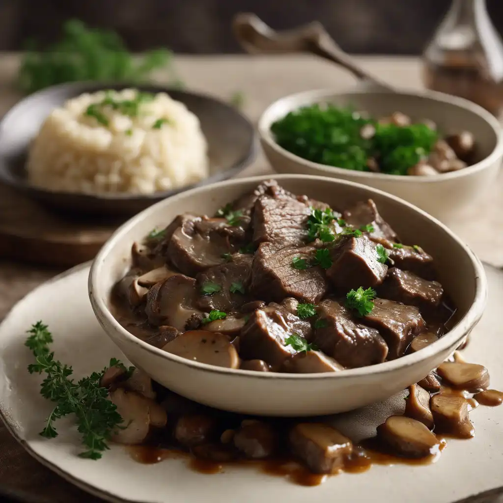 Braised Beef with Mushroom