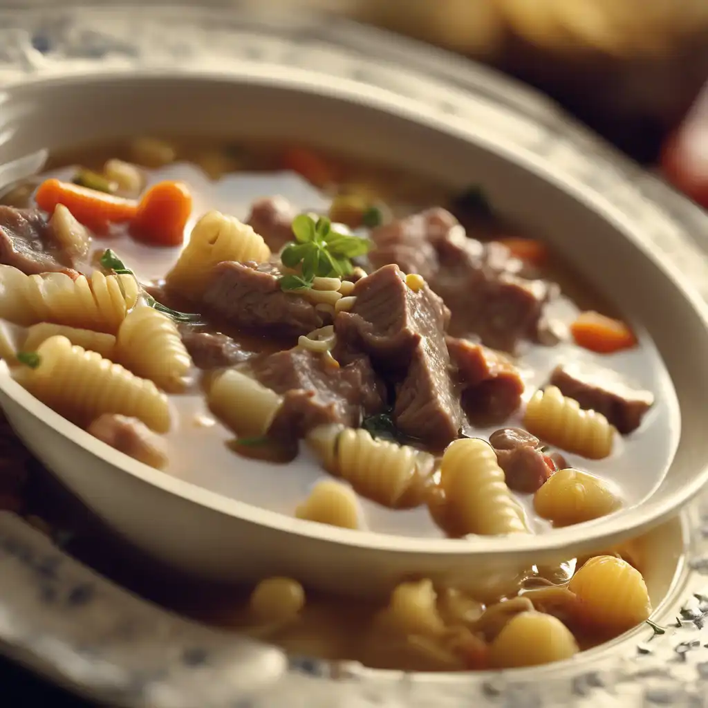 Macaroni and Beef Soup