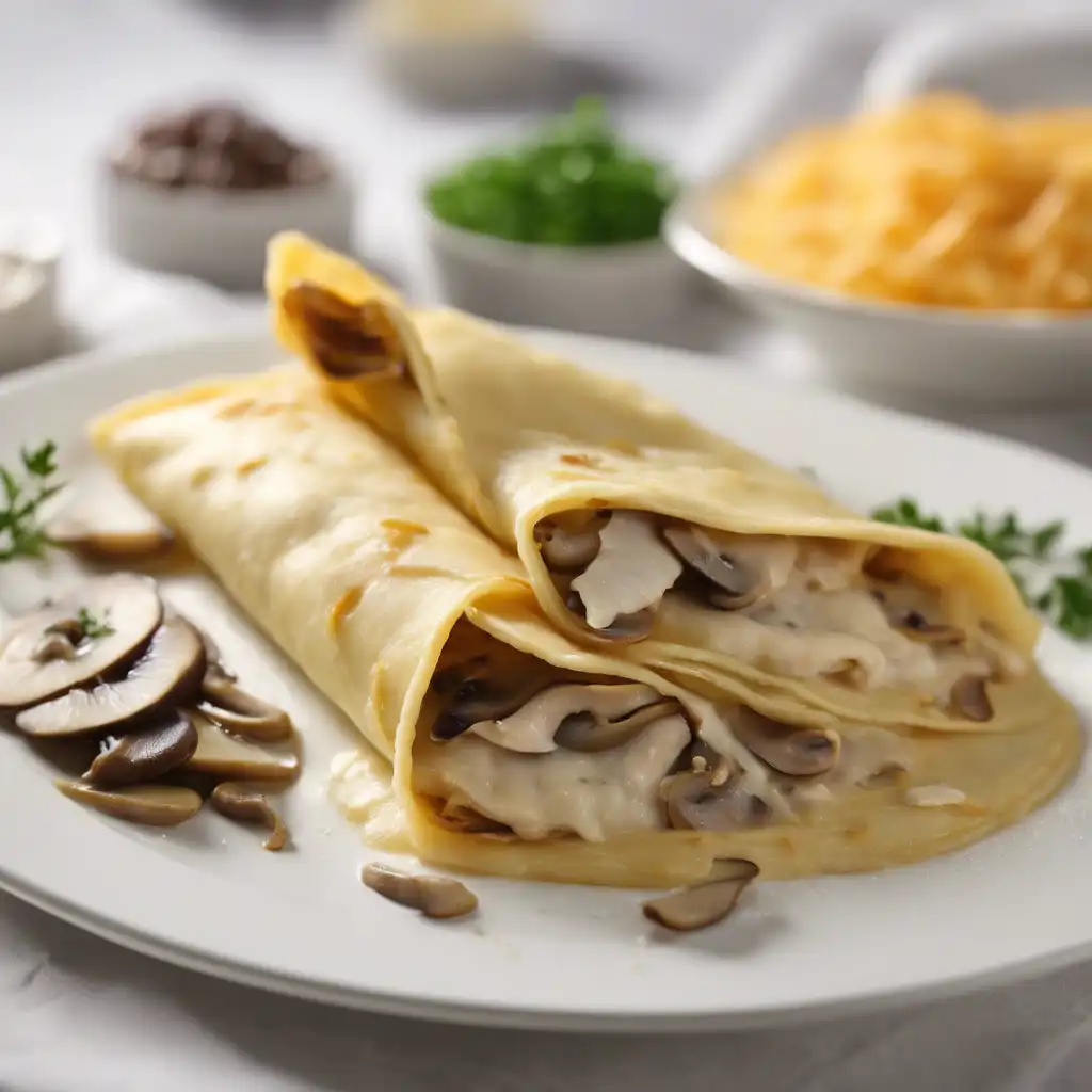 Chicken and Mushroom Crepe