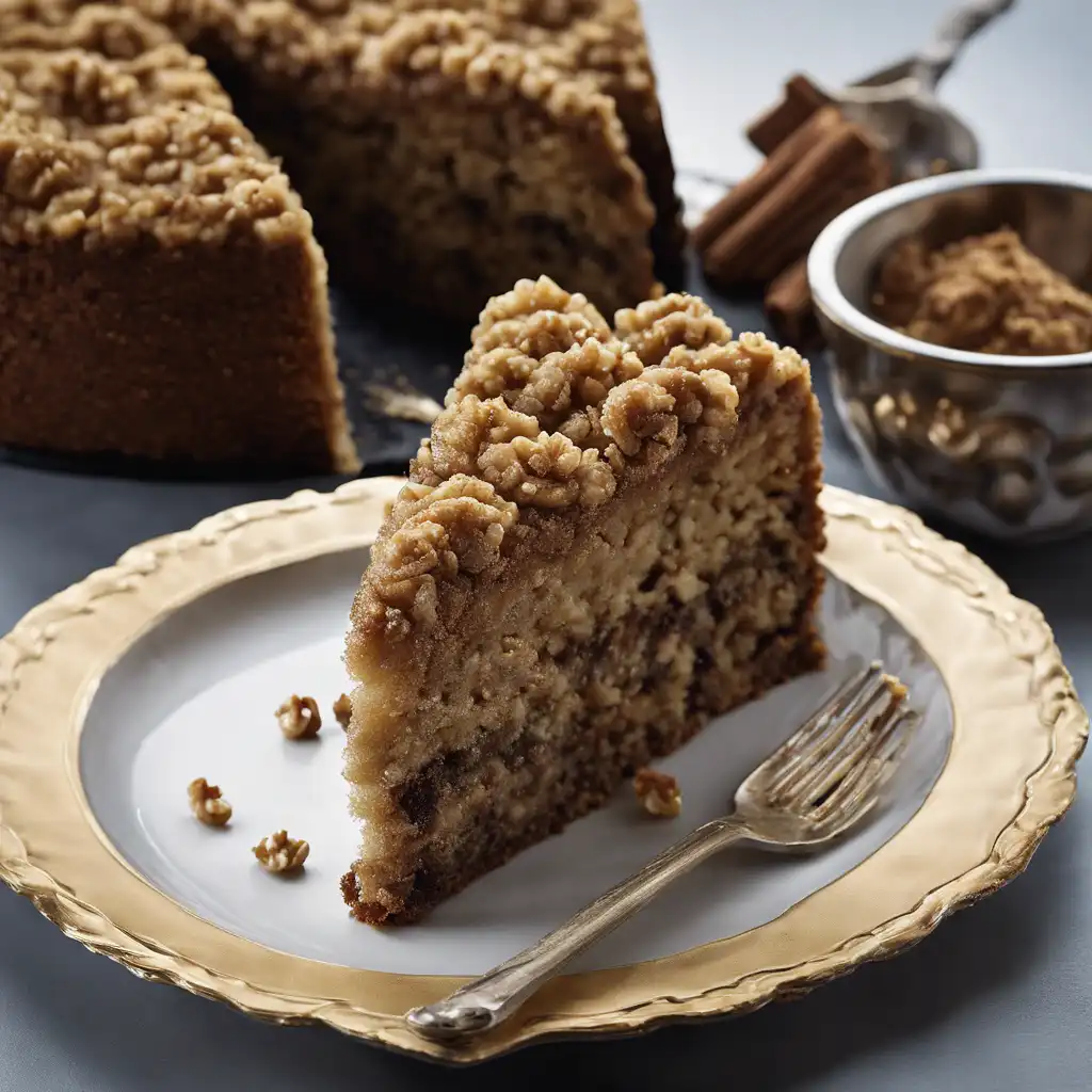 Walnut Cake with Black Sugar Mascavo