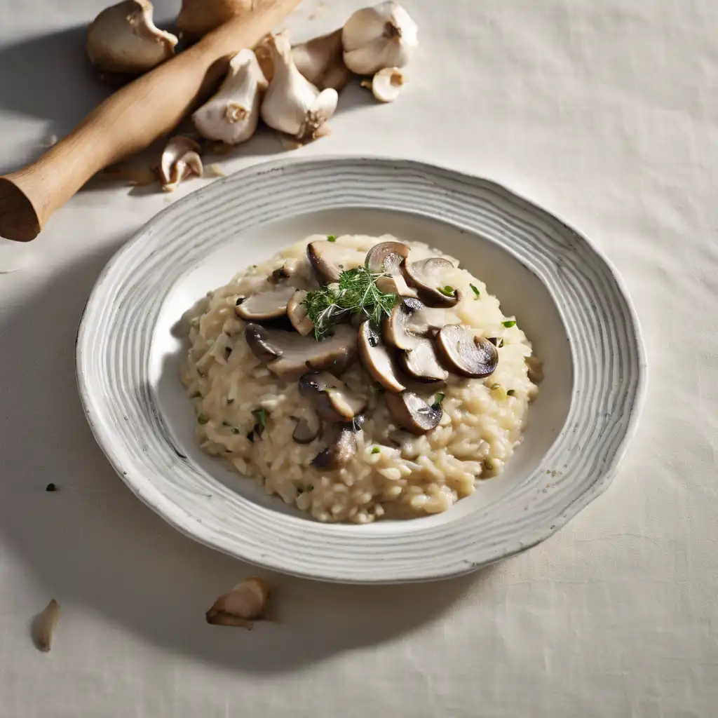 Mushroom and Chicken Fricassee Risotto