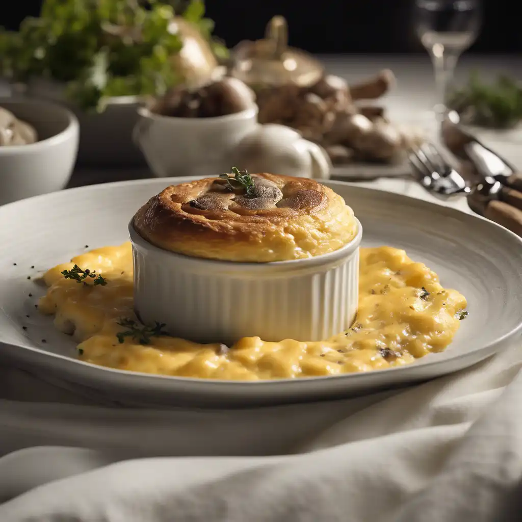 Cheese and Mushroom Soufflé