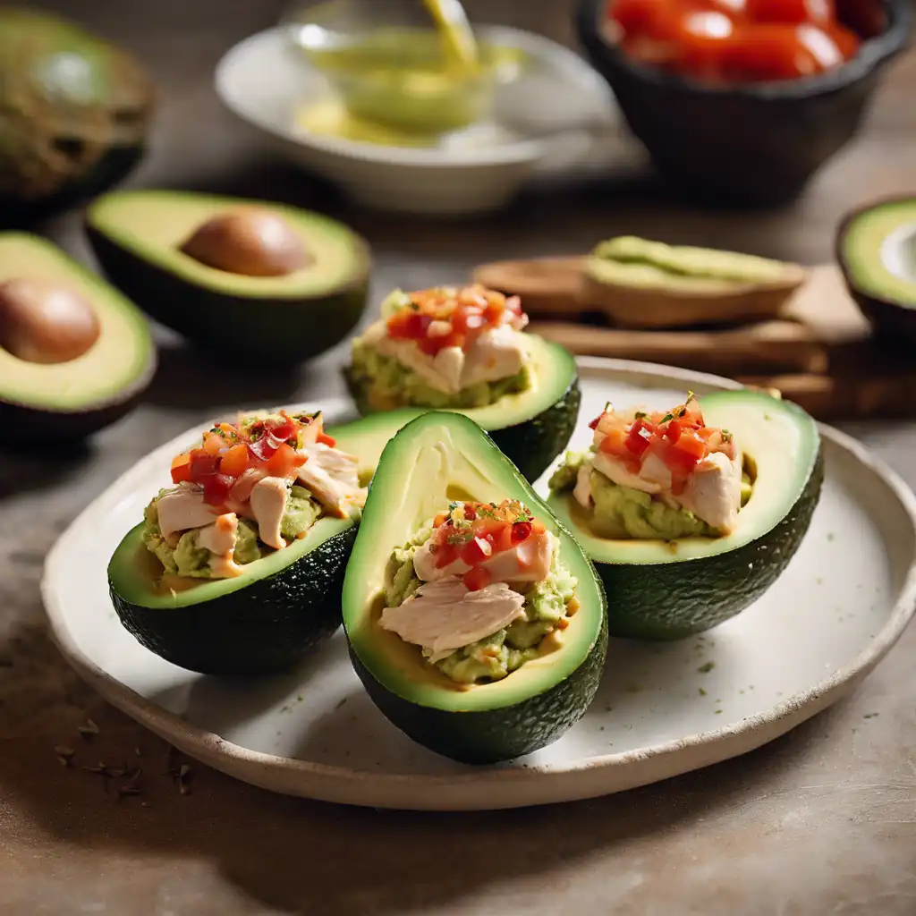 Stuffed Avocado with Chicken Cocktail