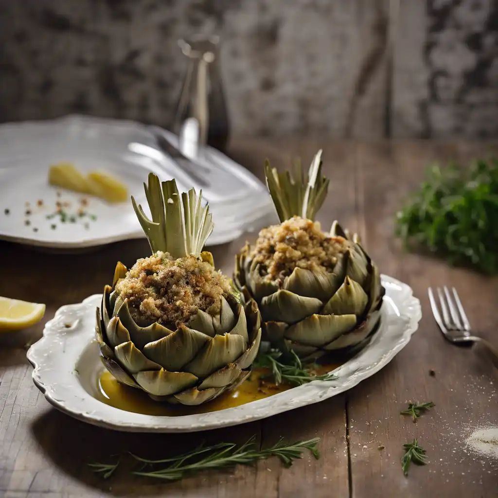 Stuffed Artichoke with Anchovy