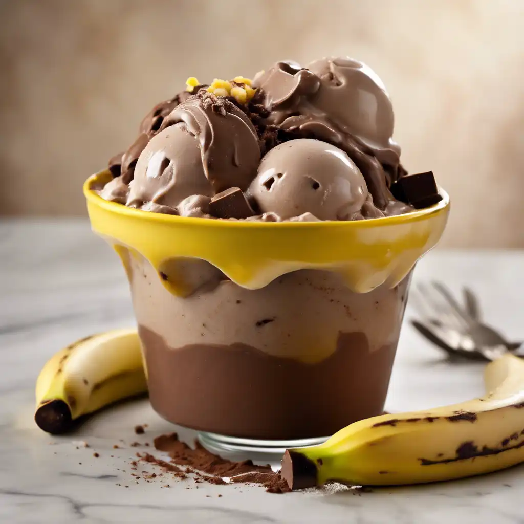 Chocolate Banana Pudding Ice Cream