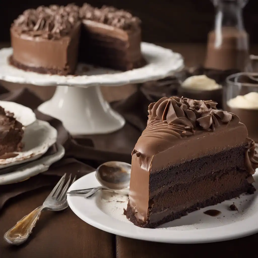 Chocolate Cream Pie Filling Cake