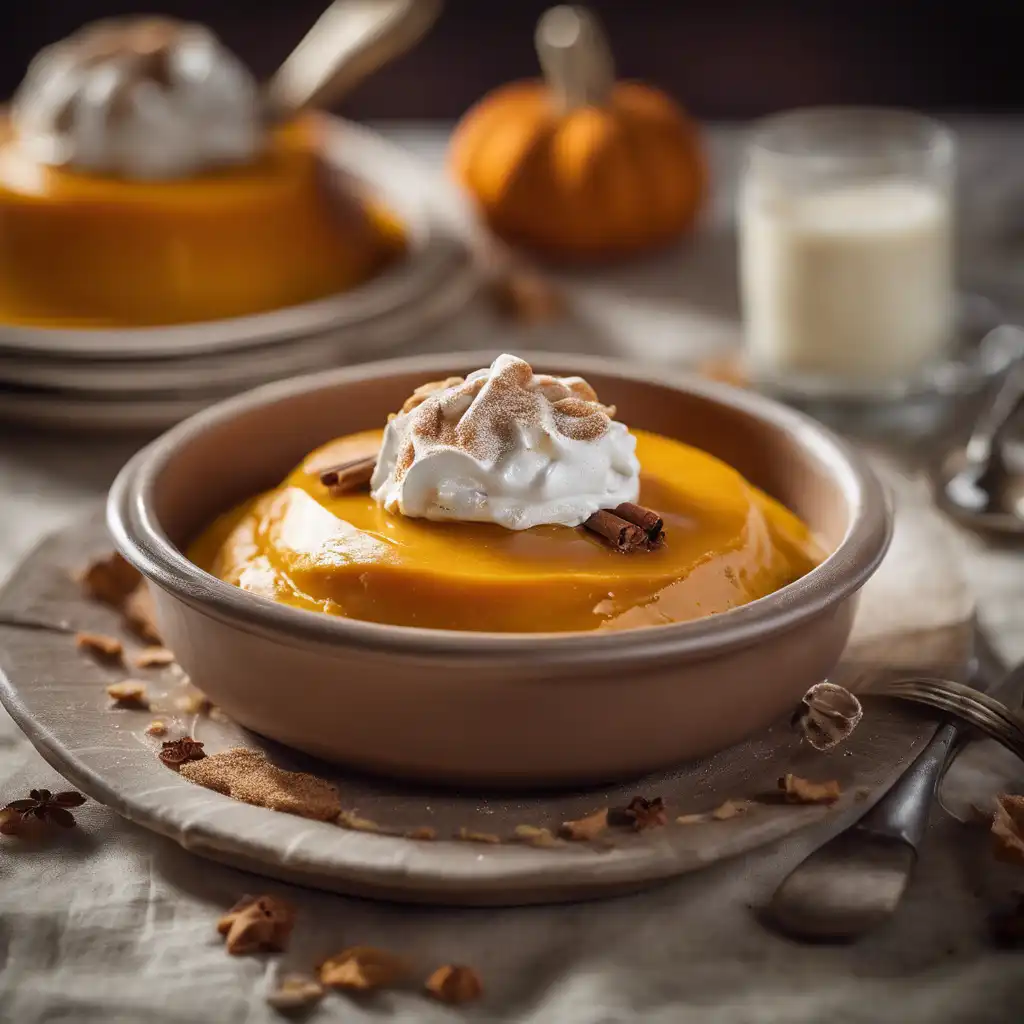 Pudding of Pumpkin with Cream