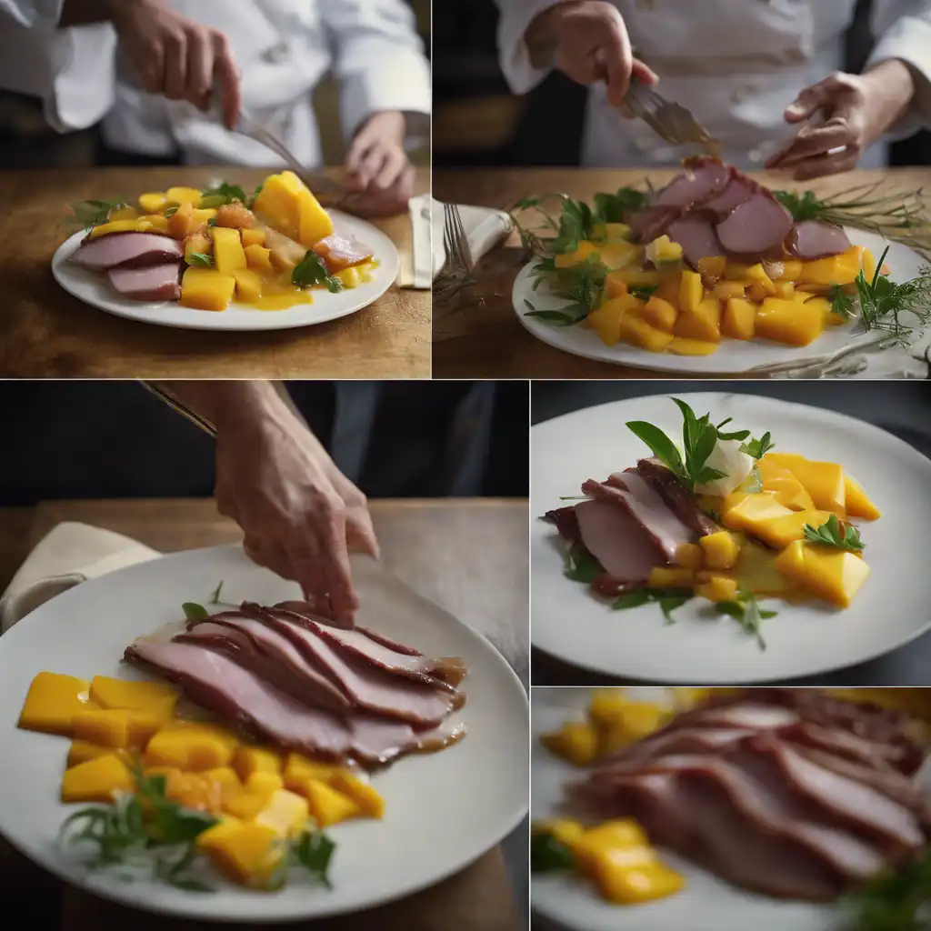 Smoked Duck with Mango and Mayonnaise Glaze