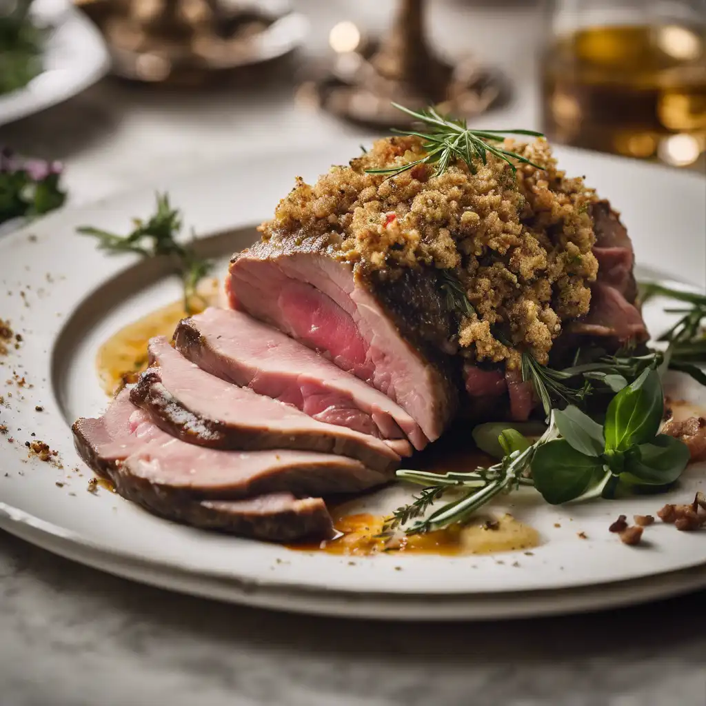 Foto de Pernil desossado e  recheado