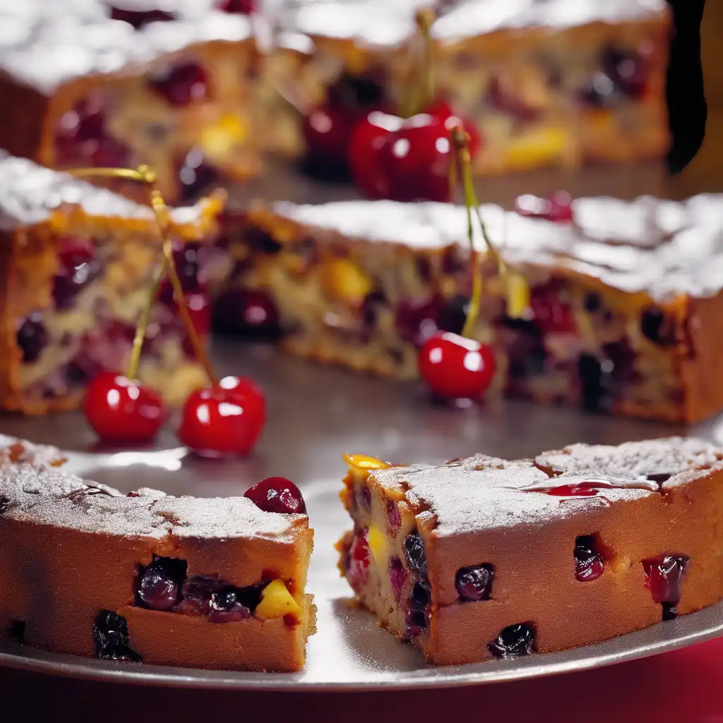 Fruit Cake with Cherry and Rum