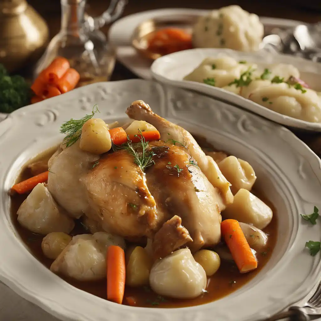 Braised Chicken with Dumplings