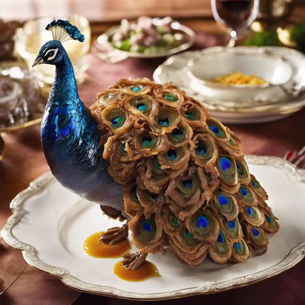 Foto de Stuffed Peacock with Beef Filling