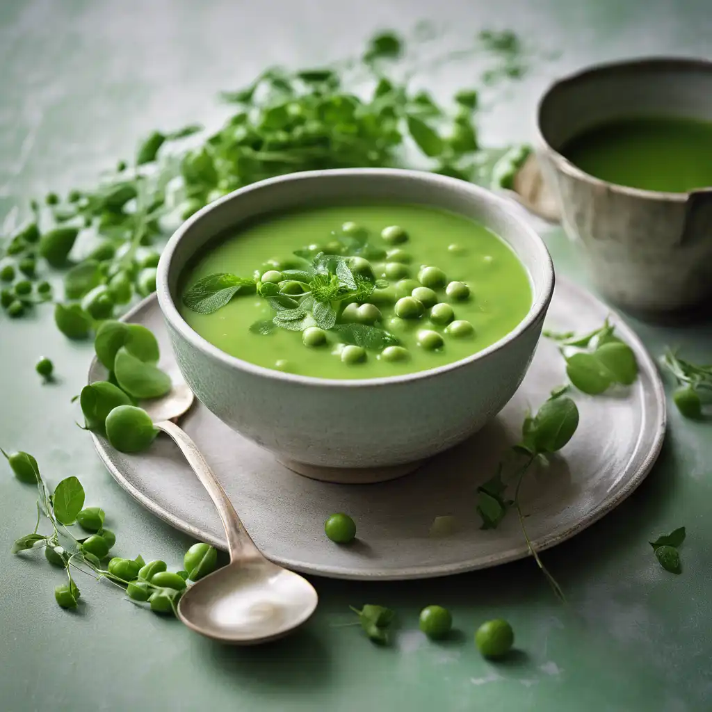 Spring Peas Soup with Mint