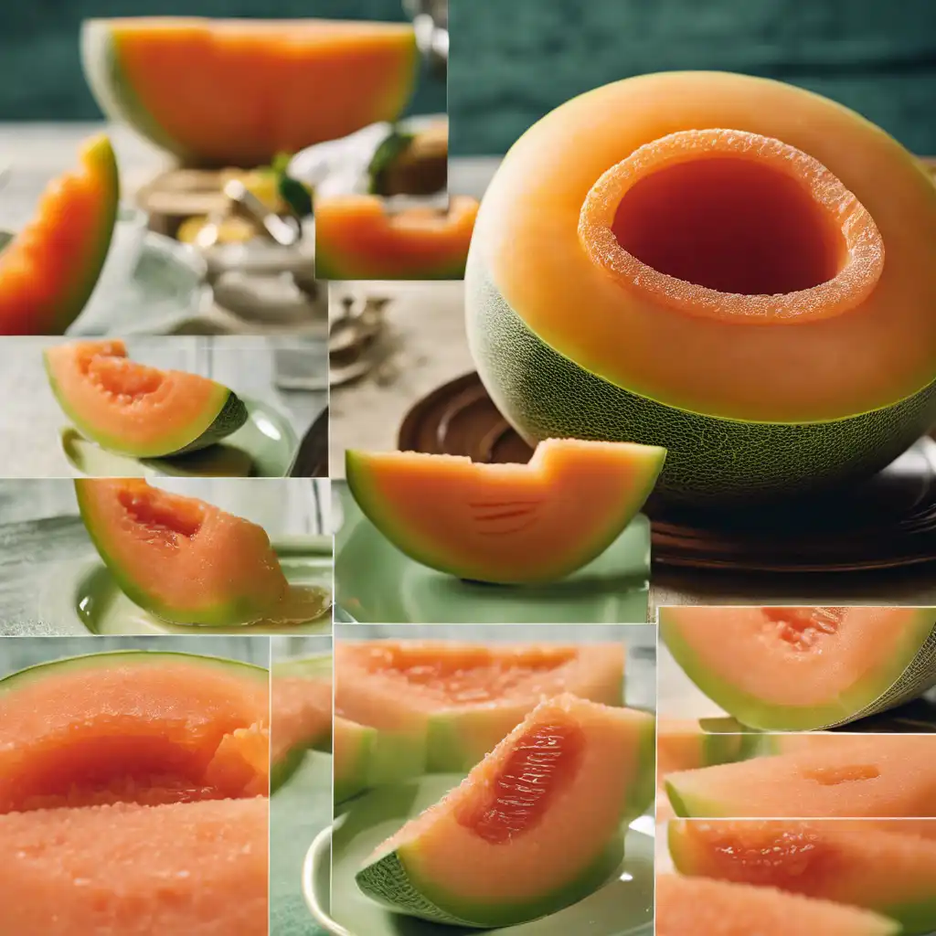 Filled Melon with Gelatin