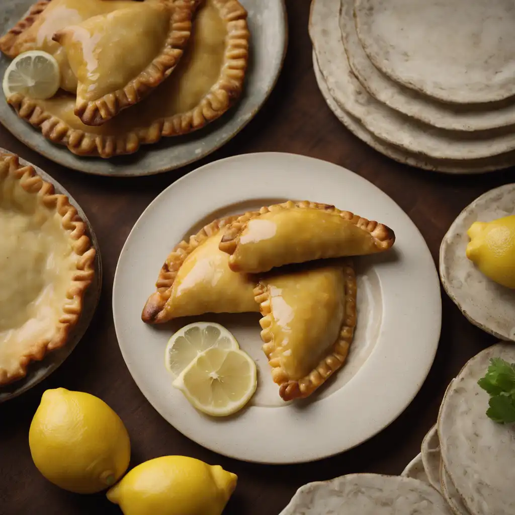 Lula Empanada with Lemon Sauce