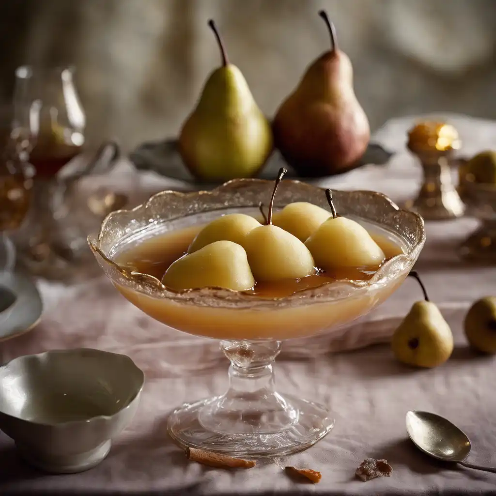 Pear Compote with Liqueur