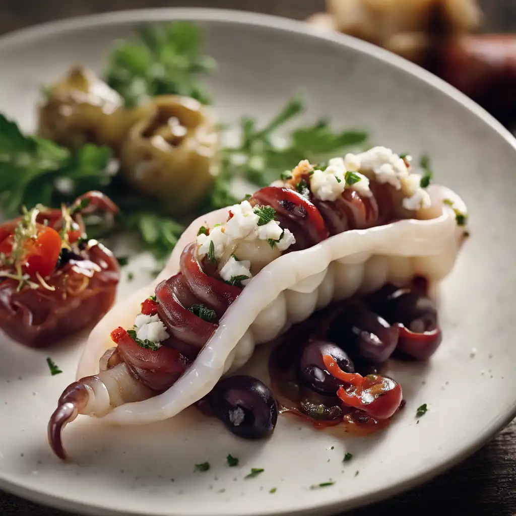 Greek-Style Stuffed Squid