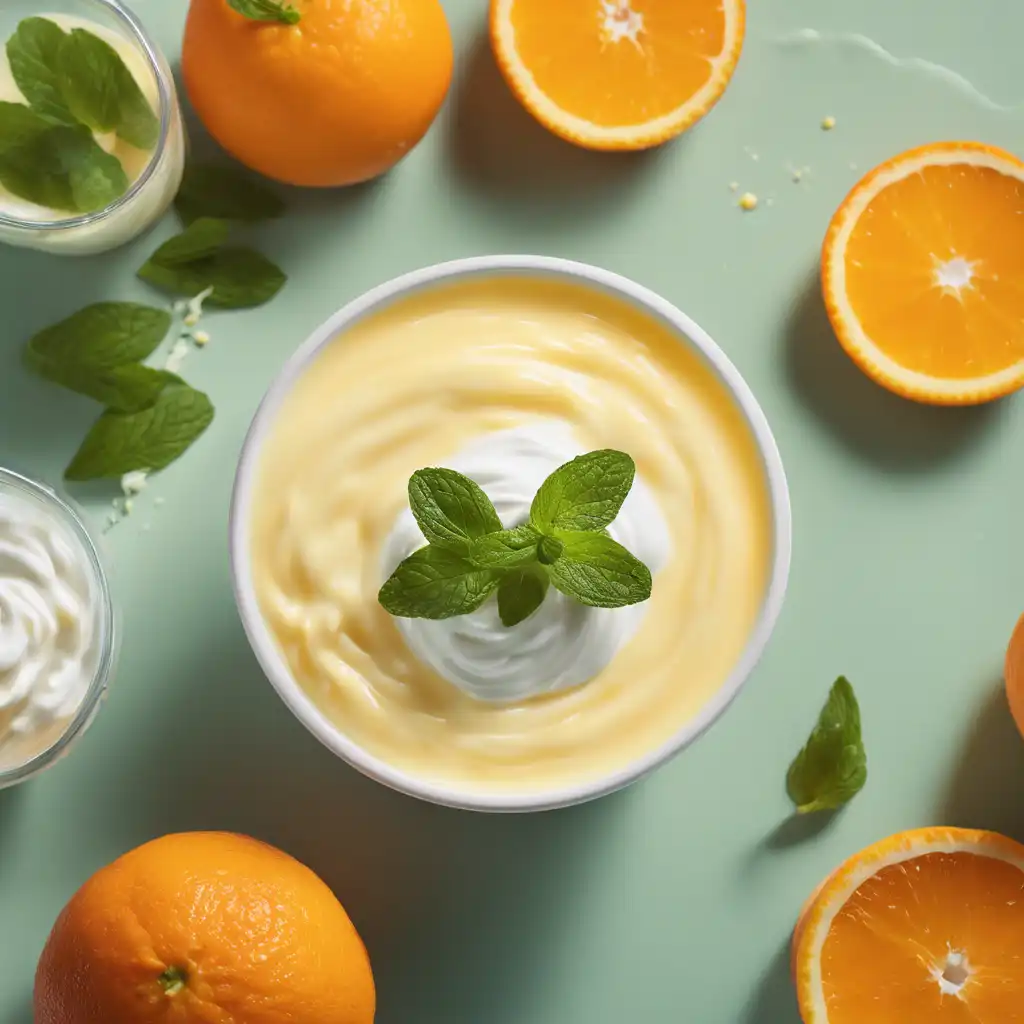 Foto de Refresco de laranja com iogurte