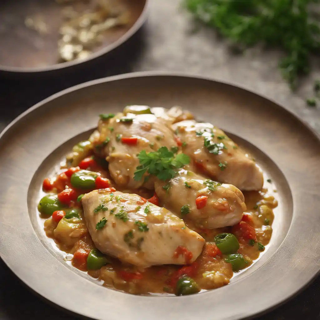 Chicken Fricassee with Pimenta