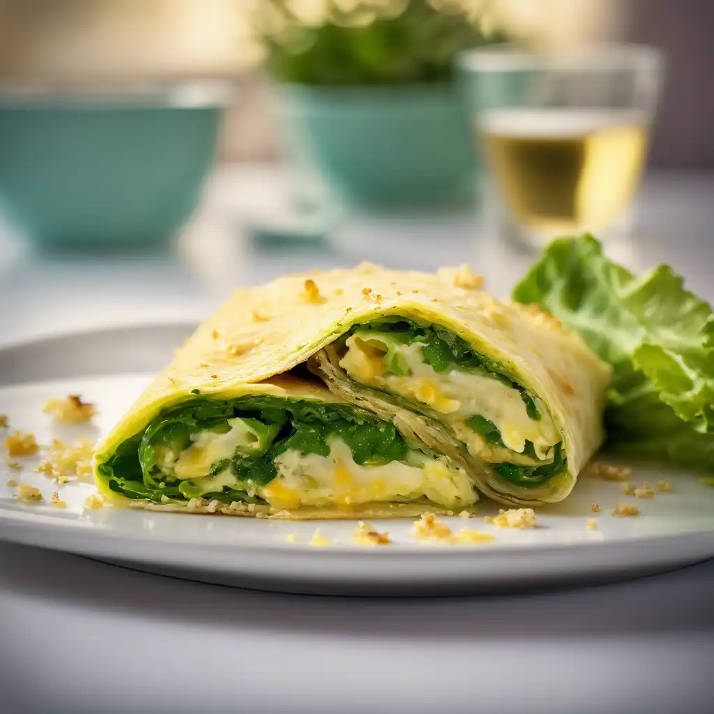 Stuffed Omelette with Escarole