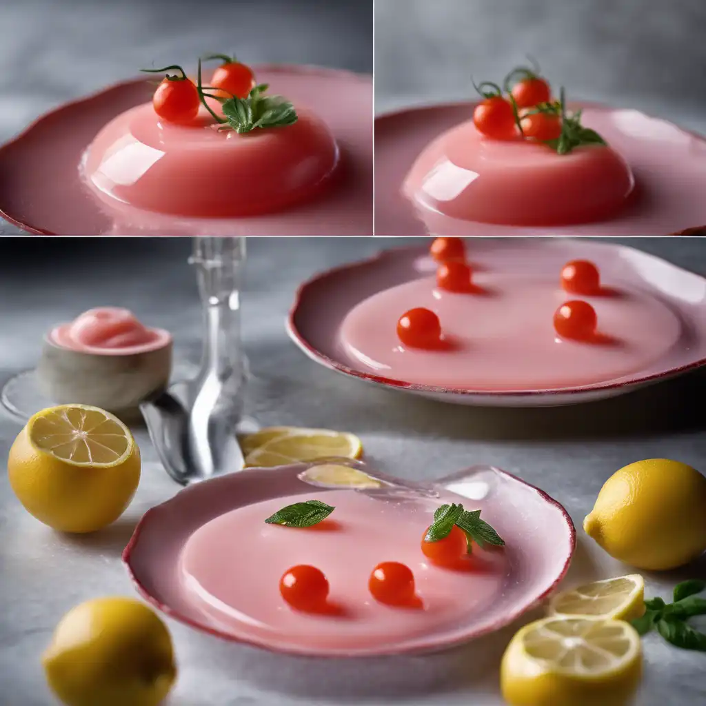 Gelatin and Tomato Mousse