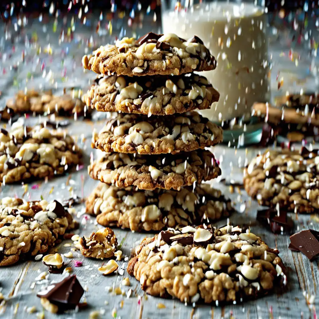 Two-Tone Nut Cookies