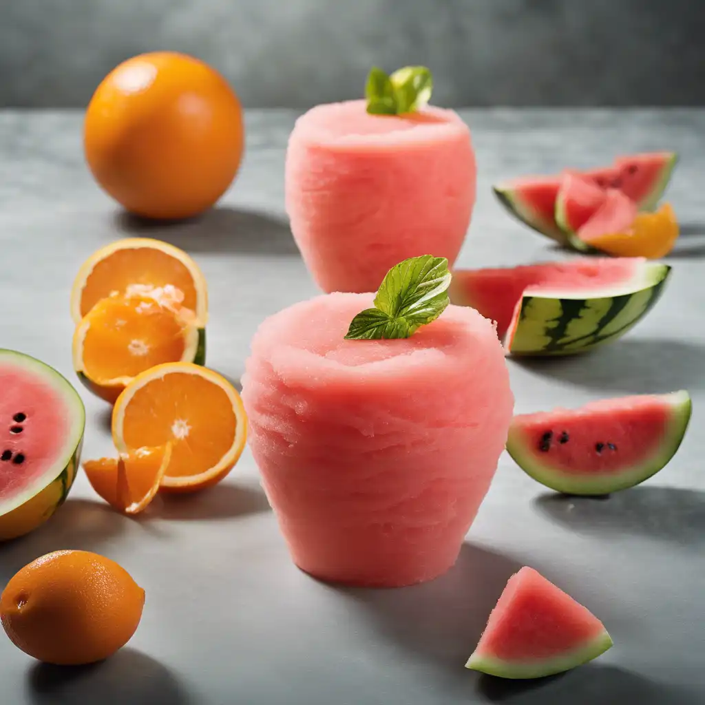 Watermelon and Orange Sorbet