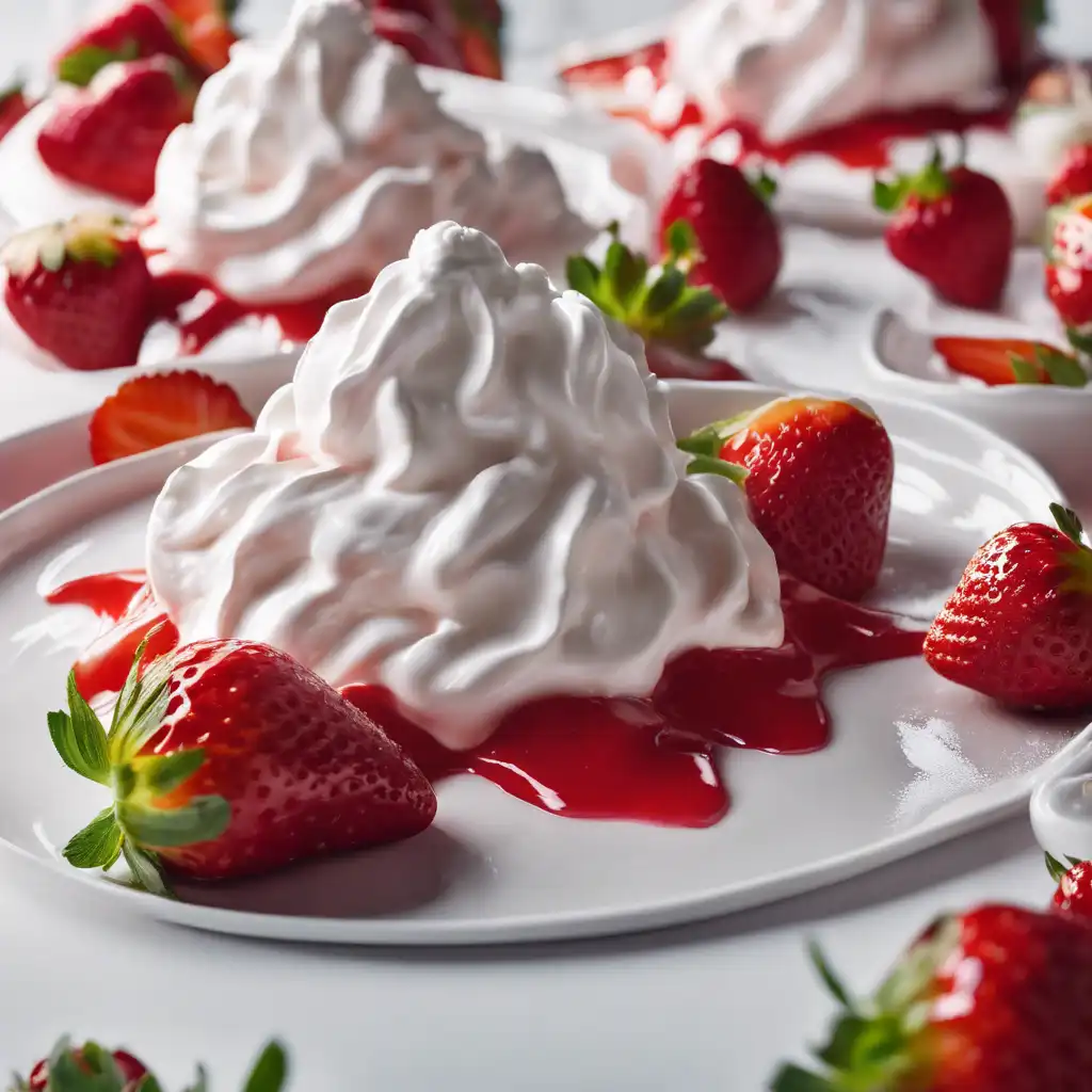 Strawberry Covered with Whipped Cream