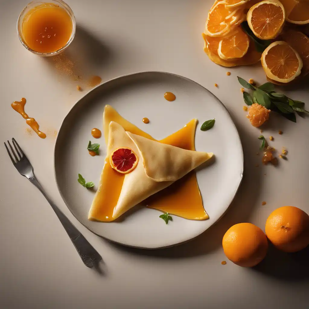 Caramelized Orange Crepe